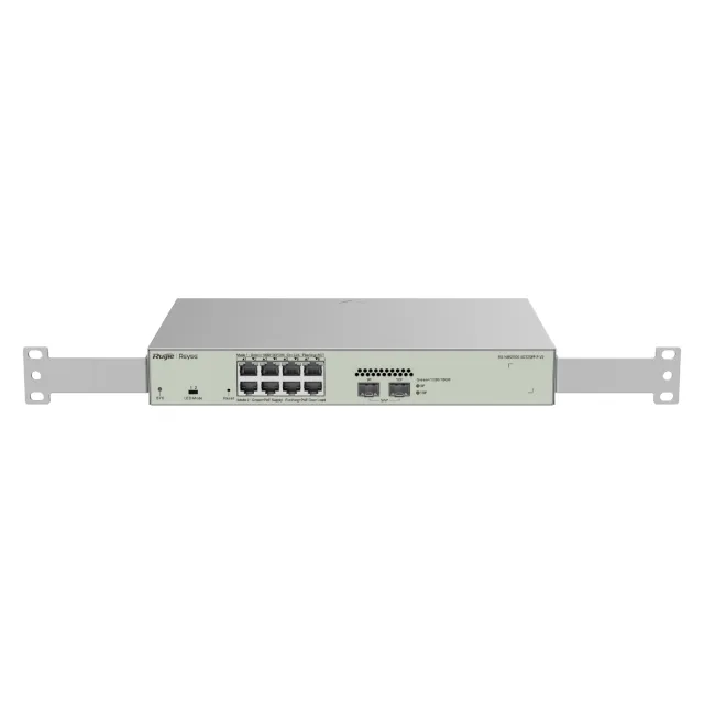 10-Port Gigabit Layer 2 Cloud Managed PoE Switch | RG-NBS3100-8GT2SFP-P-V2 — Transmission available in Singapore from JHU Tech